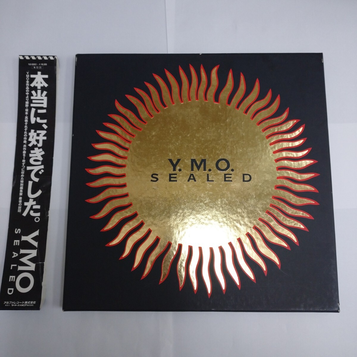 【4LP Box】YMO『SEALED』 帯付・挿入物完備 坂本龍一 細野晴臣 高橋幸宏 レコード 散開記念書 ベストアルバム 拍卖