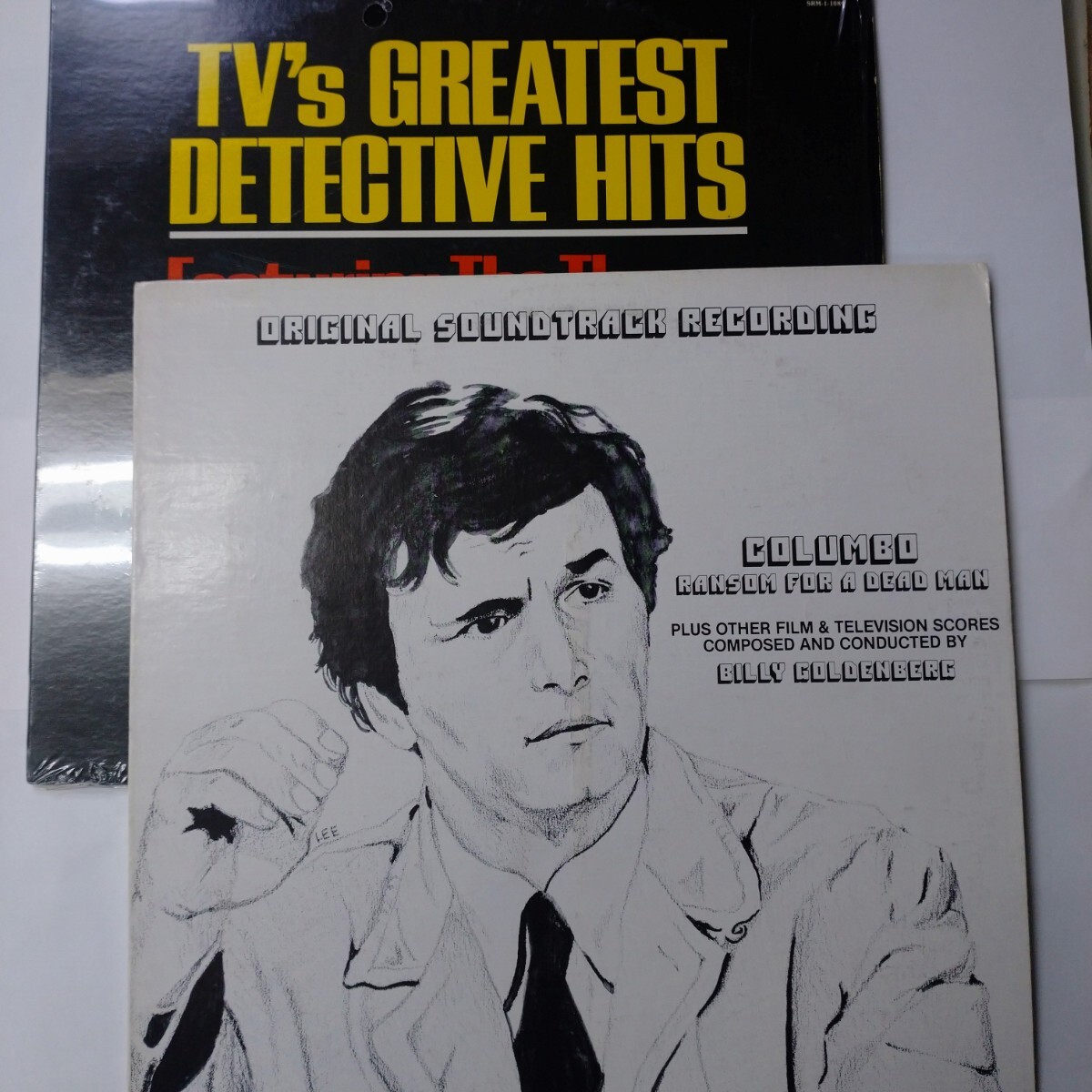 【レアLP】『刑事コロンボ死者の身代金サントラ』ビリーゴールデンバーグ作品集+『テレビ刑事物ドラマ主題歌集』ピーターフォーク拍卖
