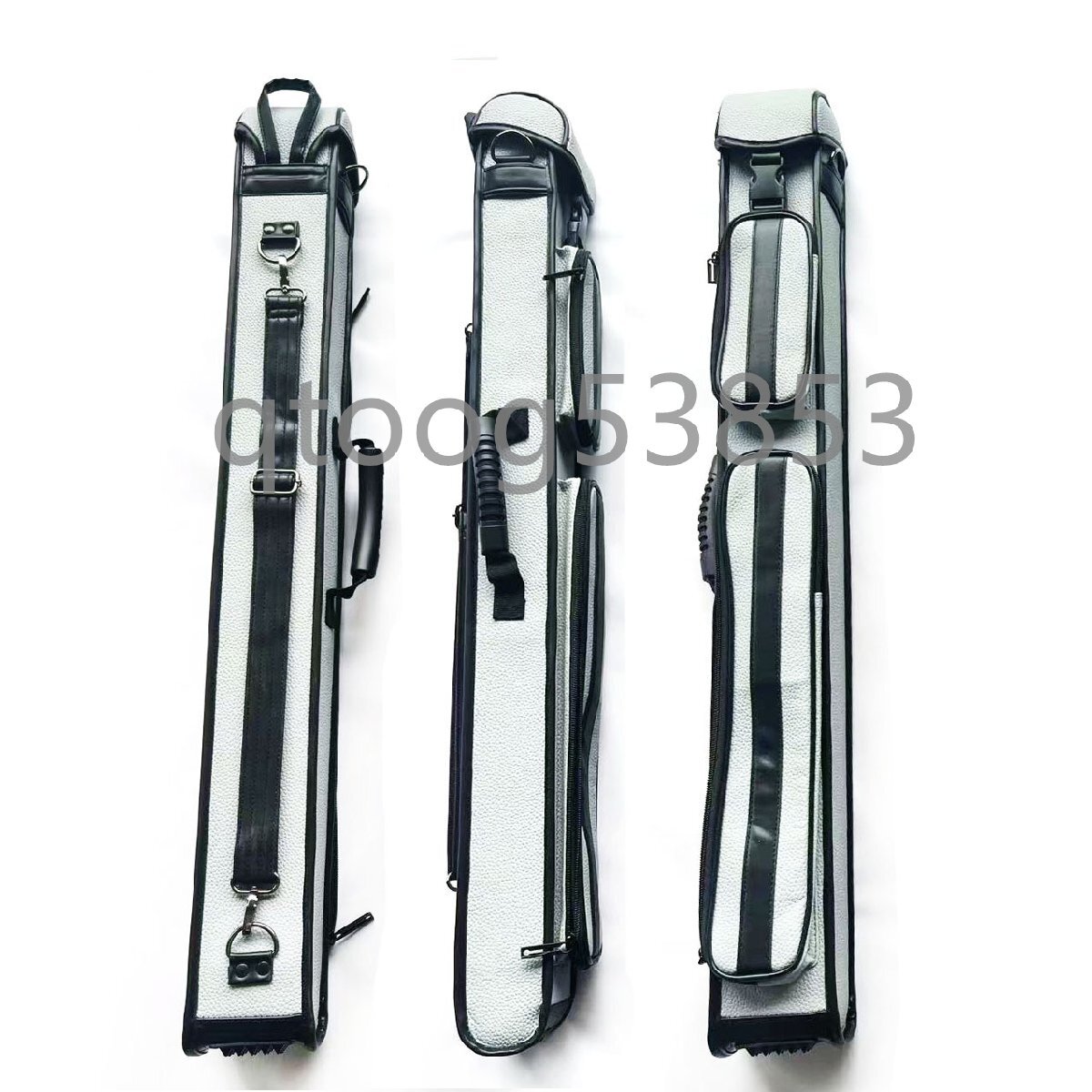 2B3S キューホルダー 5穴収容 ビリヤードキューケース 9ボール対応 1/2分割設計 アメリカンスタイル ブラック8用ケース拍卖