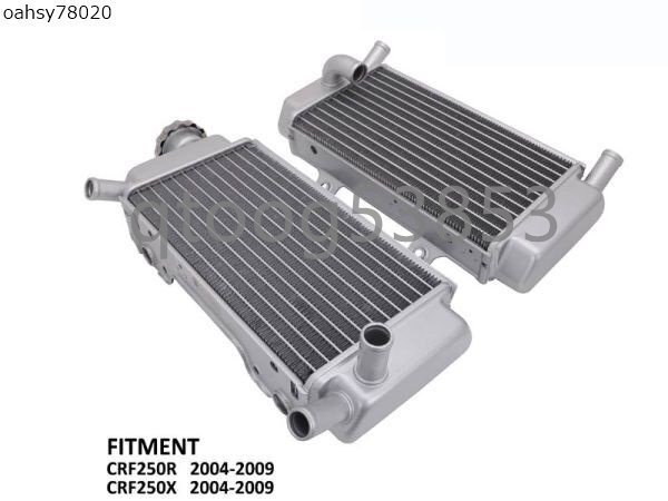 ホンダCRF250RCRF250X2004-2009 CRF250R250X用モーターサイクルラジエーターウォータータンクエンジン冷却拍卖