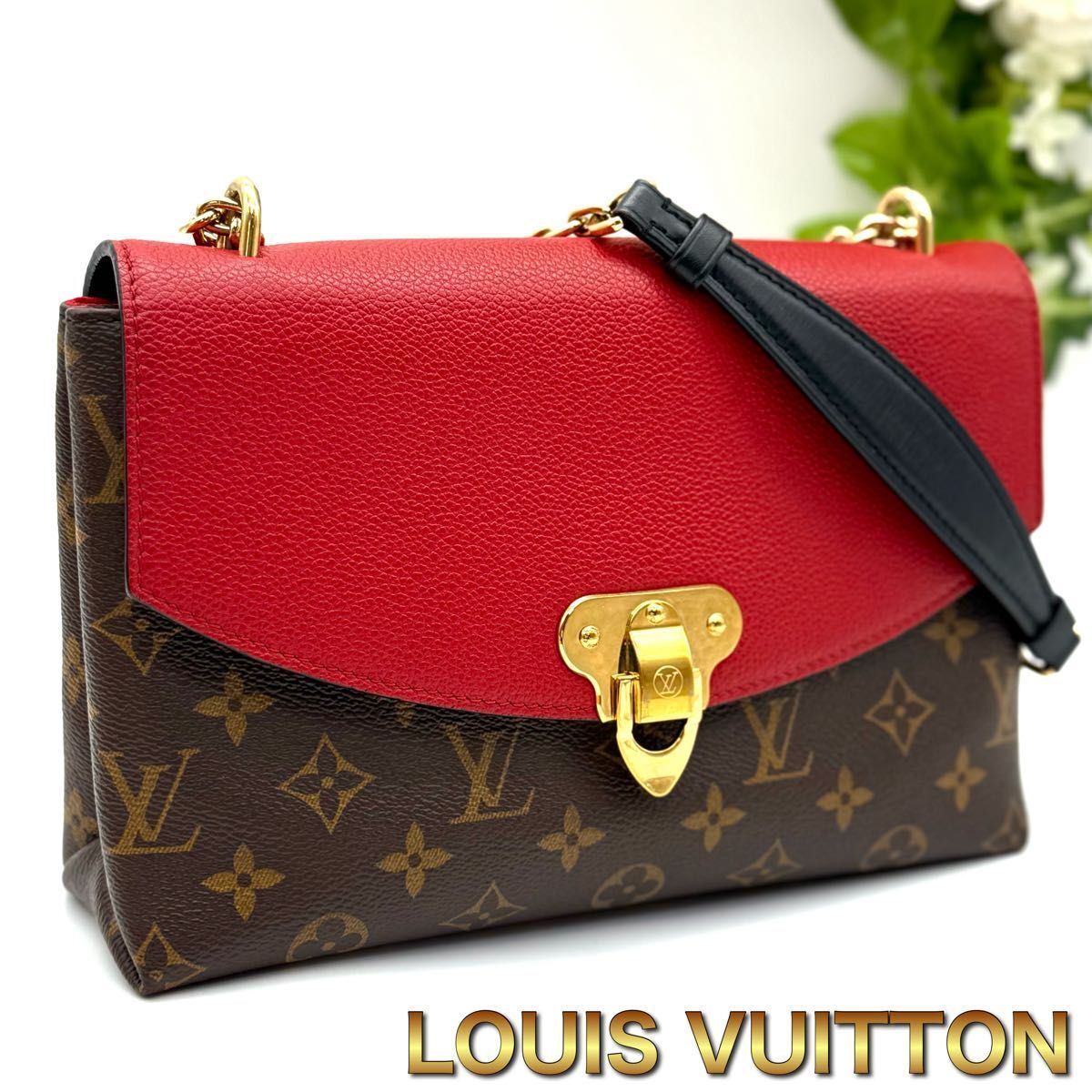 極上美品!LOUIS VUITTON ルイヴィトン モノグラム サンプラシード レッド ショルダーバッグ レディース N88拍卖