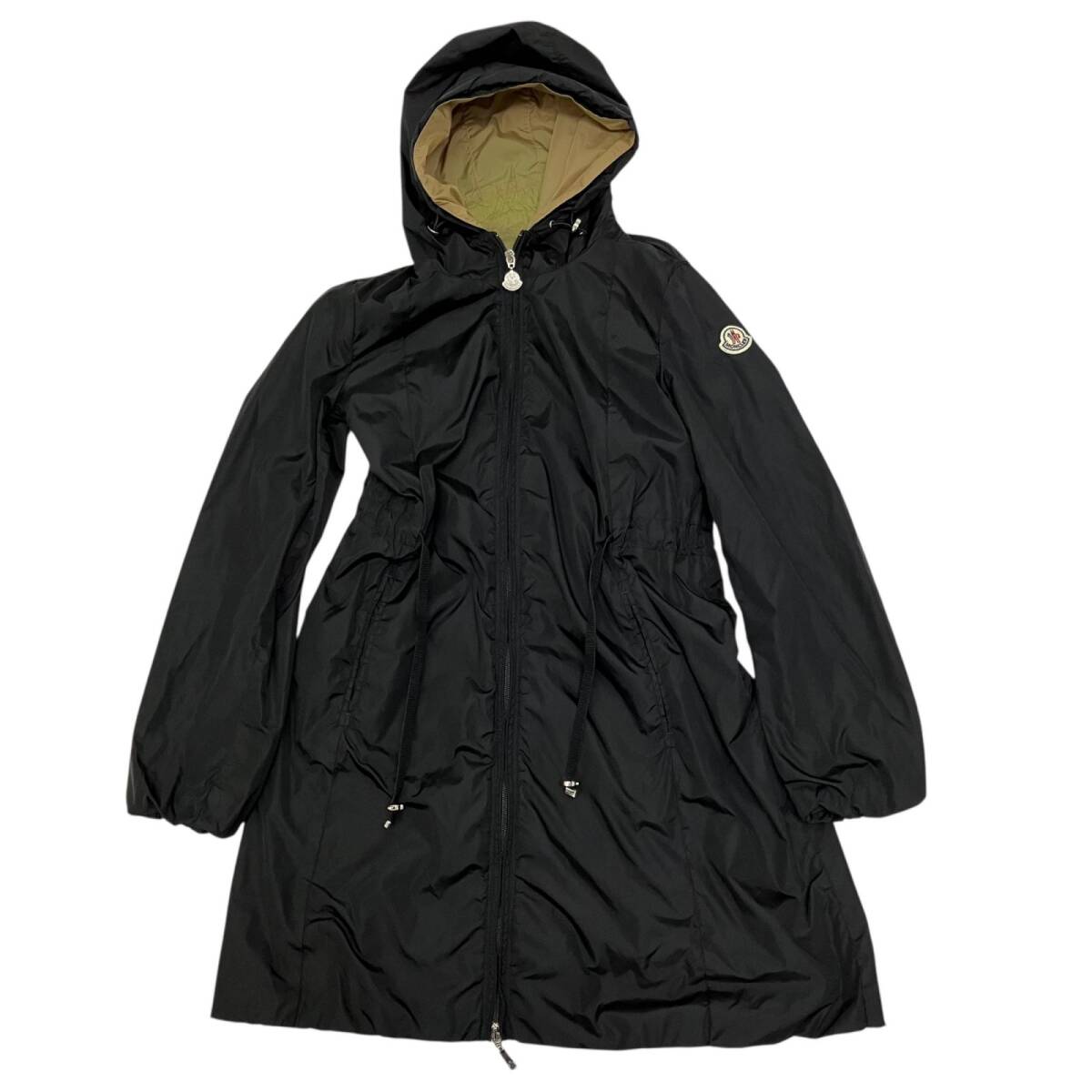 MONCLER モンクレール OMBRE GIUBBOTTO モッズコート マウンテンパーカー ブラック ナイロン 国内正規品 レディース アウター拍卖