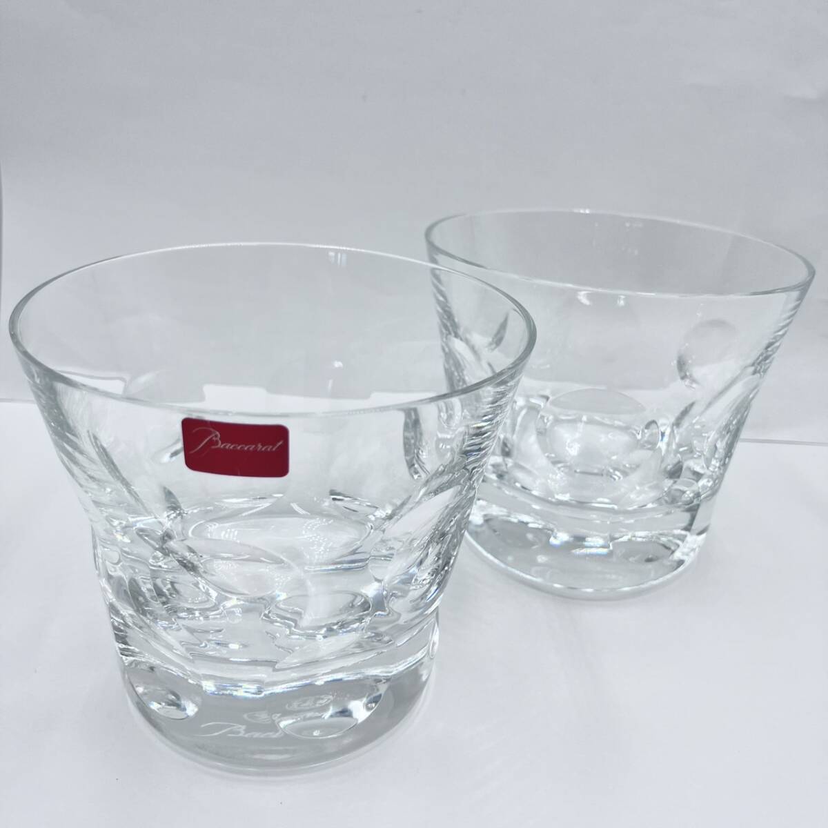 ★未使用 Baccarat バカラ ロックグラス ペア ベルーガ タンブラー 箱無し 食器 クリア 2個セット まとめ拍卖