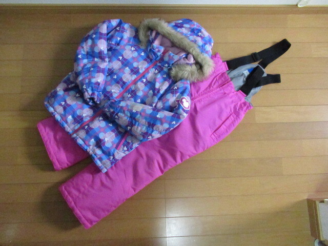 スキーウエア 女の子 140 ミッキー 美品拍卖