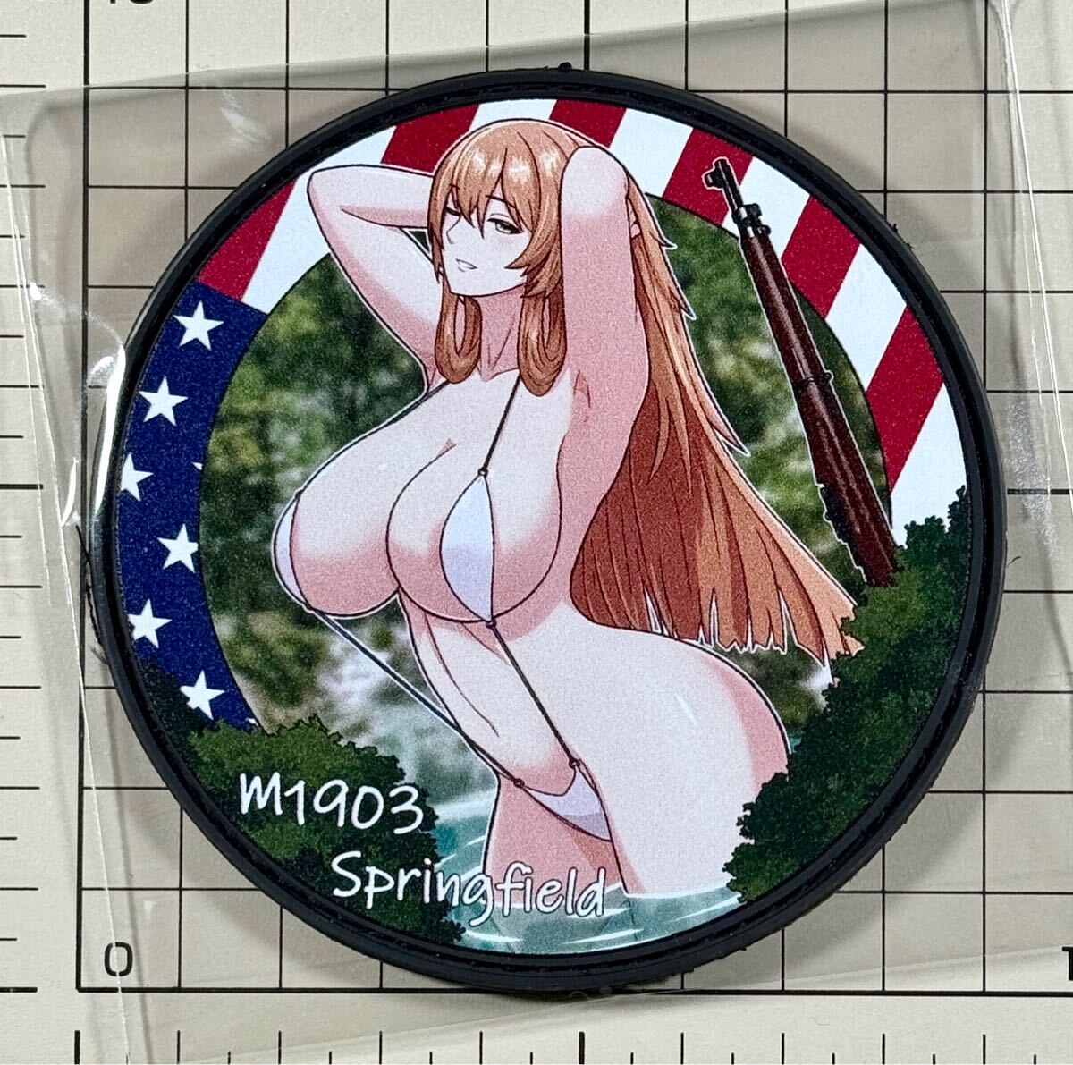 国内未発売 正規品 ドールズフロントライン スプリングフィールド シリコンラバーベルクロパッチ ■ ドルフロ M1903 ワッペン 拍卖