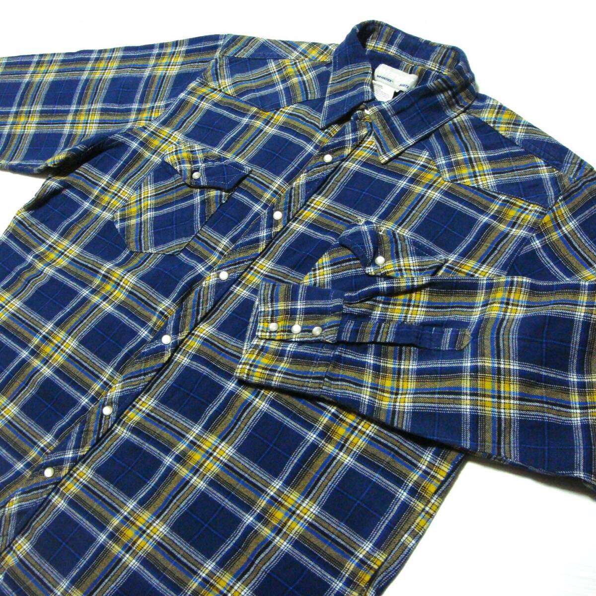 ■送料0 ラングラー/Wrancher ハイスタンダード【 ほっくり フランネル地 ウエスタンシャツ XL 】アメリカ USA o10■ネルシャツ大量出品中拍卖