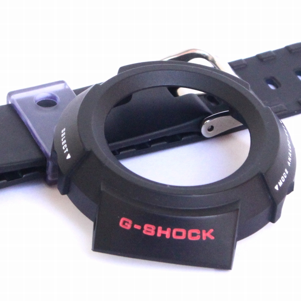 (89003)G-SHOCK ベゼル バンド カスタム 海外仕様赤ロゴ AW-500-1E2V AW-500B-7 AW-500 海外仕様・蓄光 赤ロゴ拍卖