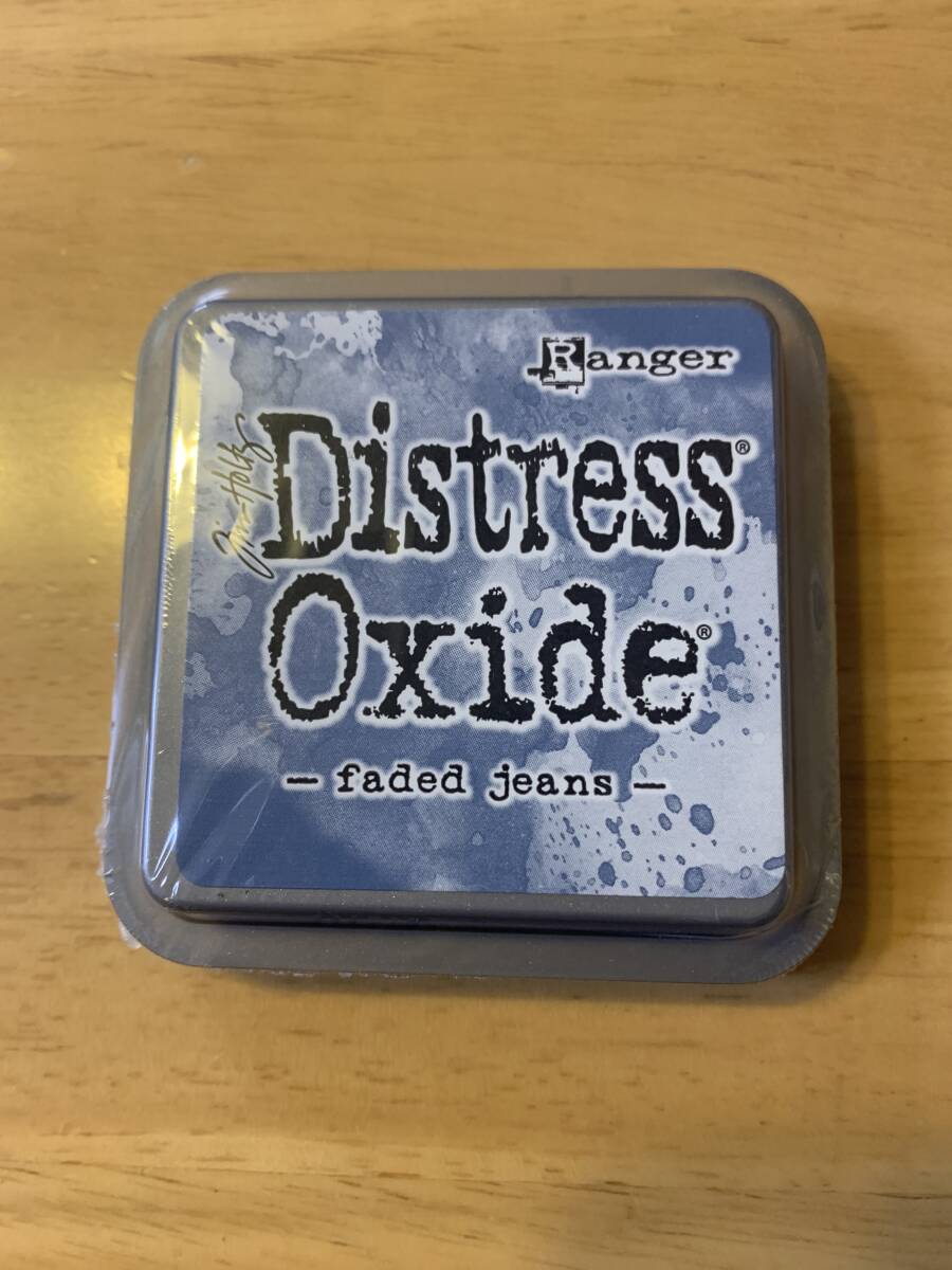 ティムホルツ ディストレス オキサイド スタンプ インク パッド faded jeans 青 ブルー Ranger コラージュ Tim Holtz アメリカ製拍卖