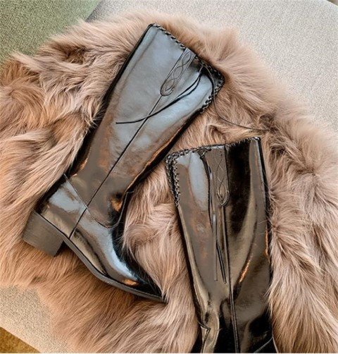 ビッグブーツ セクシー スリム ロングブーツ 【39】24.5cm ブラウン拍卖