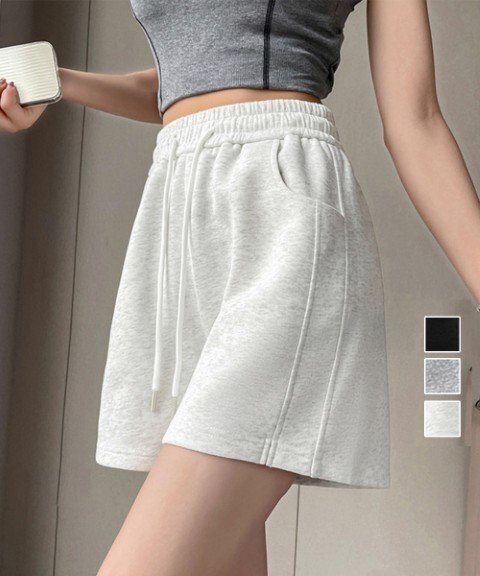 ミニパンツ ショートパンツ スウェットパンツ 短パン ウエストゴム 運動着 ランニング ルームウェア 部屋着 L グレー拍卖