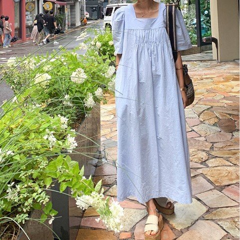 【大きいサイズXL-5XL】ファッションワンピース ホワイト/ブルー/ブラック 4XL ブルー拍卖