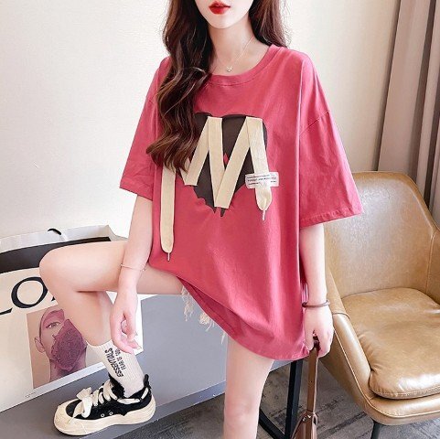 ファッショントップス ブラック/アカ XL レッド拍卖