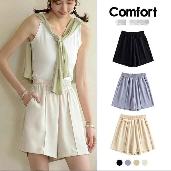 韓国風 レディース カジュアルショーツ 夏新しい 気質 ファッション短パン パンツ L ベージュ拍卖