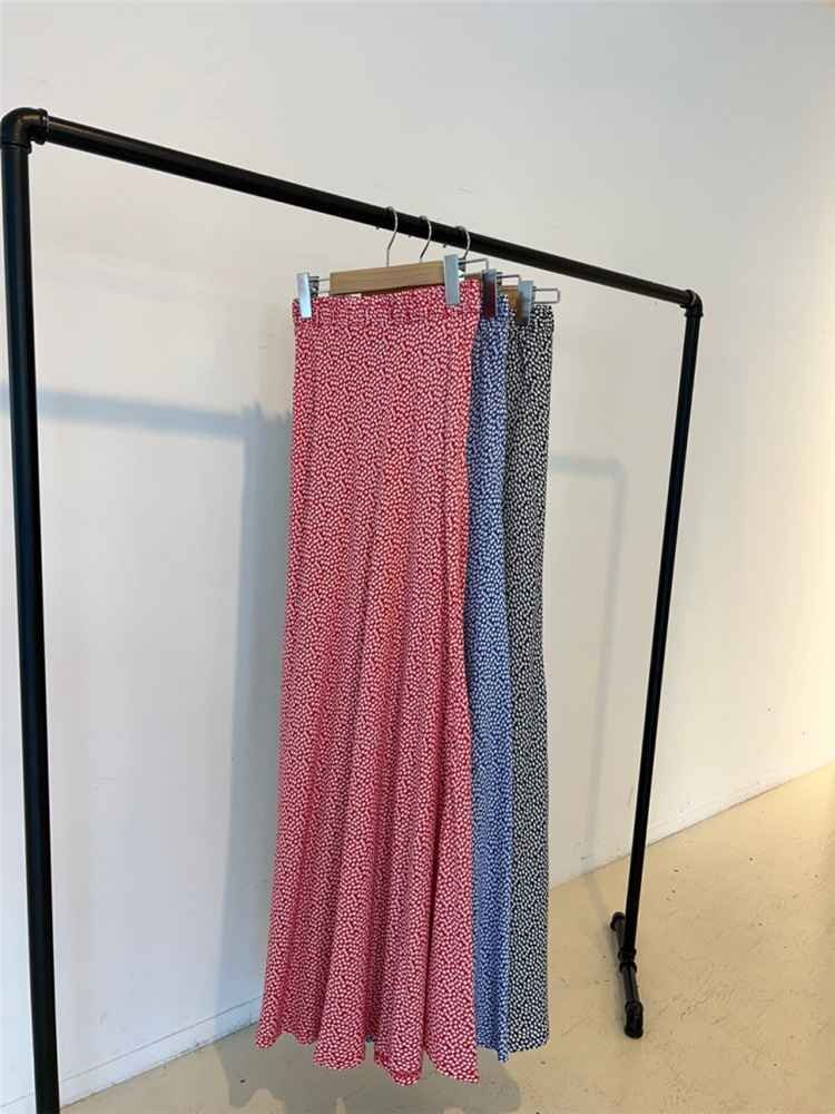 タイトスカート レディース 花柄スカート 夏 ハイウエスト M レッド拍卖