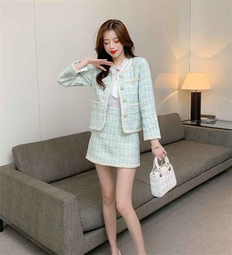 上下セット ミニスカート ジャケット ショート丈 きれいめ 可愛い L ワンカラー拍卖