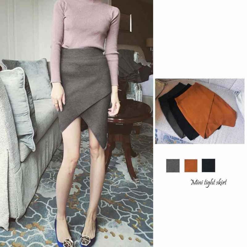 スカート レディース アシンメトリー タイトスカート セクシー ミニスカート フリー グレー拍卖