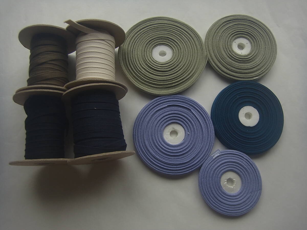 【新品即決】コットンテープ7色9反セット・B-175 装飾・付属品・アパレル資材拍卖