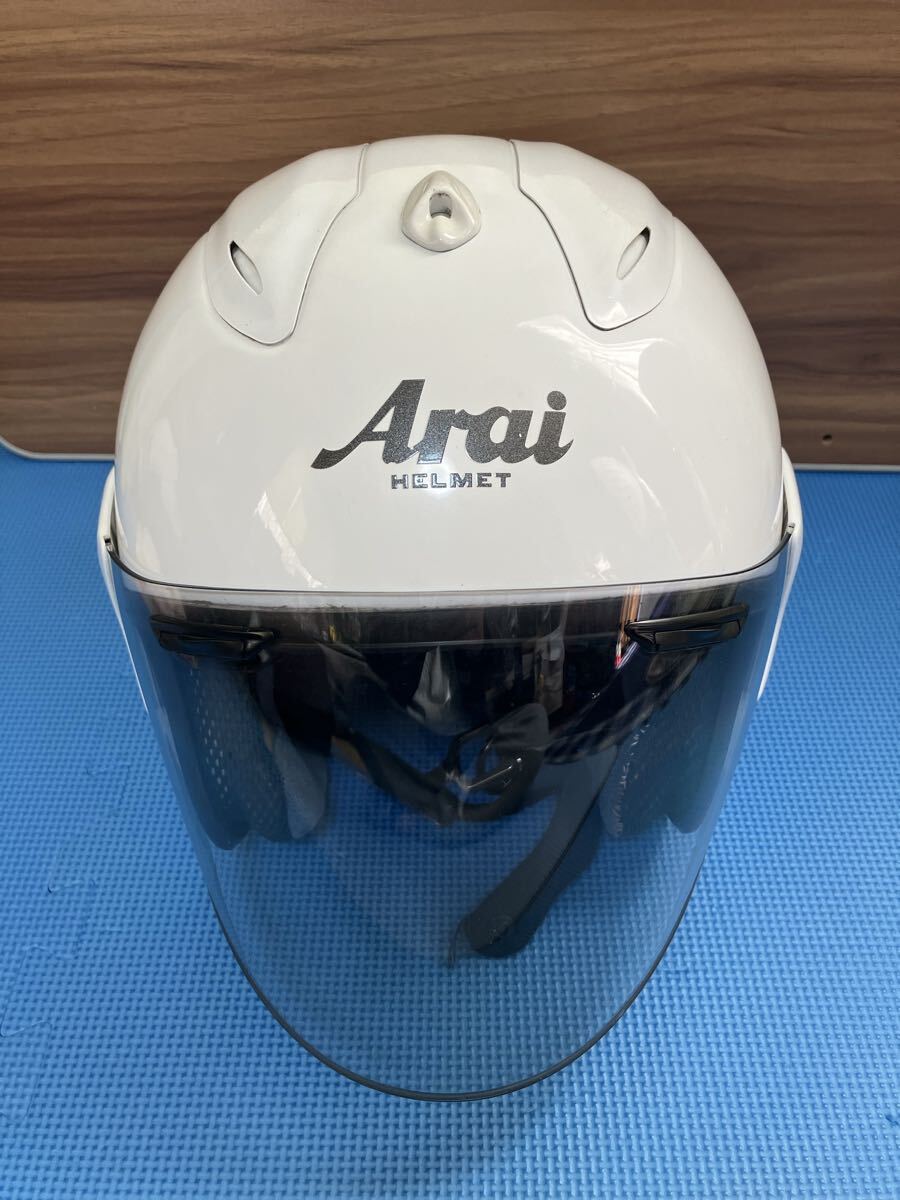 Arai アライ ジェットヘルメット SZ-RAM ホワイト 61.62cm 中古品拍卖