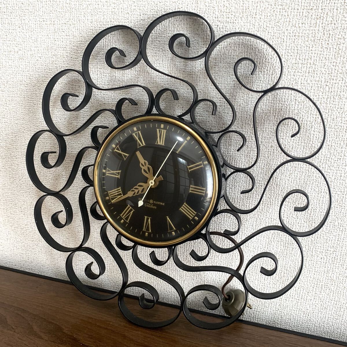 GENERAL ELECTRIC Telechron 壁掛け時計 テレクロン 時計 ヴィンテージ ミッドセンチュリー インテリア アメリカ 家具 家電 クロック 拍卖