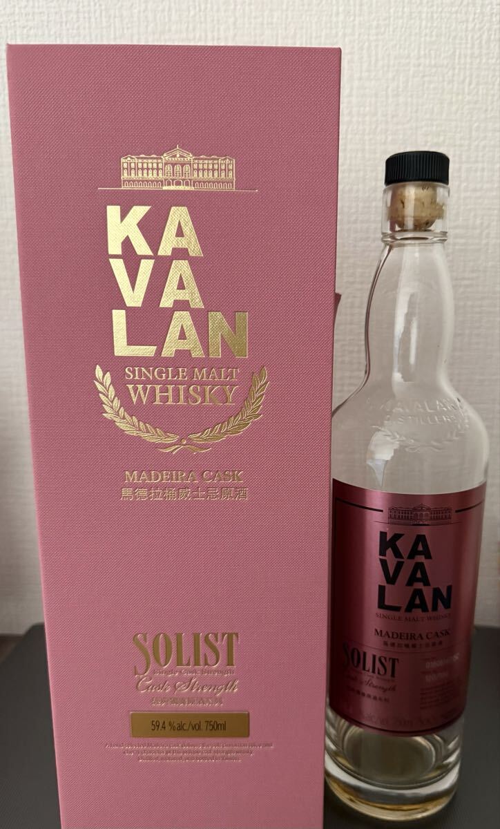 KAVALAN カバラン シングルモルト 原酒シリーズ MADEIRA CASK 59.4% 空き瓶拍卖