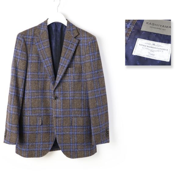289 新品♥ KASHIYAMA カシヤマ カノニコ ブークレージャケット オンワード樫山 ビジネス ジャケット 日本製 D7-48拍卖