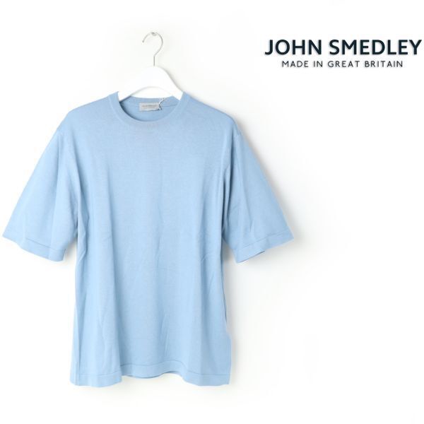 453 新品 ジョンスメドレー TINDALL 半袖 コットンニットTシャツ JOHN SMEDLEY ニットセーター M拍卖
