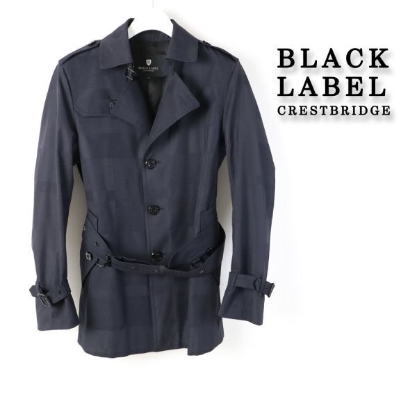 278♥ 新品 BLACK LABE ブラックレーベル クレストブリッジ ト レンチコート ショートコート アウター 訳 M拍卖
