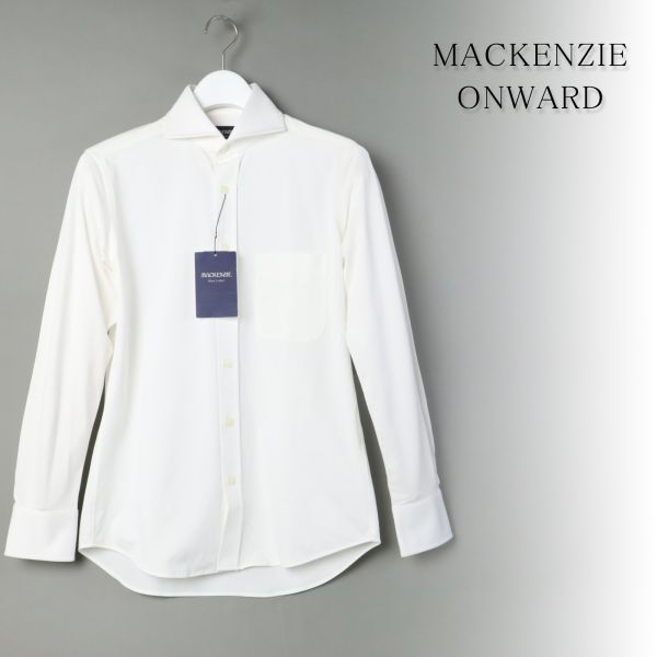 354 新品 MACKENZIE マッケンジー COOLMAXワイドカラー ドレスシャツ オンワード樫山 長袖 シャツ S拍卖