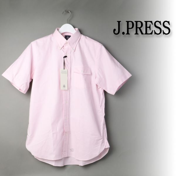 669 新品 J.PRESS Jプレス アービングボタンダウン 半袖 シャツ ジェイプレス メンズ コットンシャツ カジュアル L拍卖