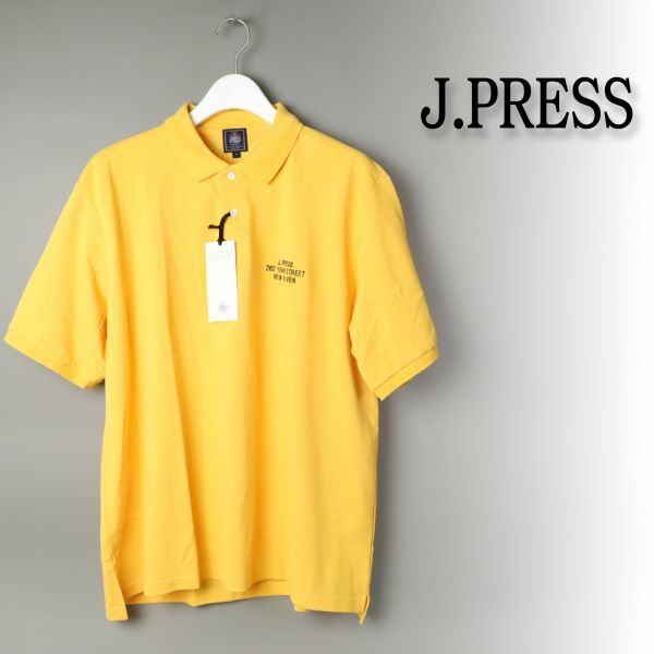 784 新品 J.PRESS ジェイプレス カノコ 半袖 ポロシャツ Jプレス 半袖Tシャツ メンズ コットン 日本製 イエロー M拍卖