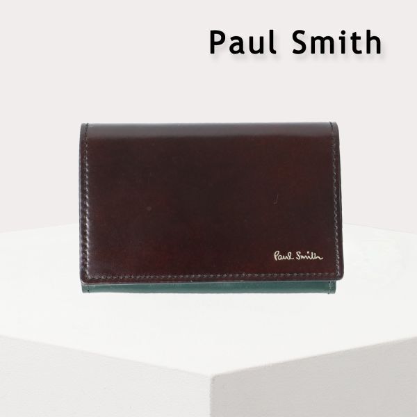 856 新品 PaulSmith ポールスミス コードバン 財布 名刺入れ カードケース 定期入れ ビジネス 馬革 / 牛革 紳士 BPS623 正規品拍卖