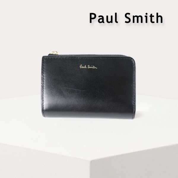 042④ 新品 Paul Smith ポールスミス ベジタン ラウンドジップ ミニ財布 キーケース レザー コインケース 正規品拍卖