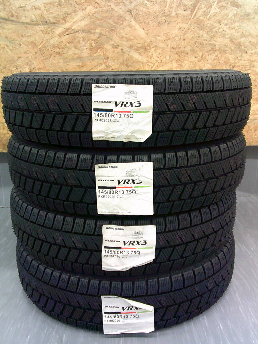 ◎全国送料込★ブリヂストンVRX3 145/80R13★4本★軽自動車,ワゴンR.スペーシア.アルト.ラパン.MRワゴン ムーヴ,タント,ミライース★G拍卖