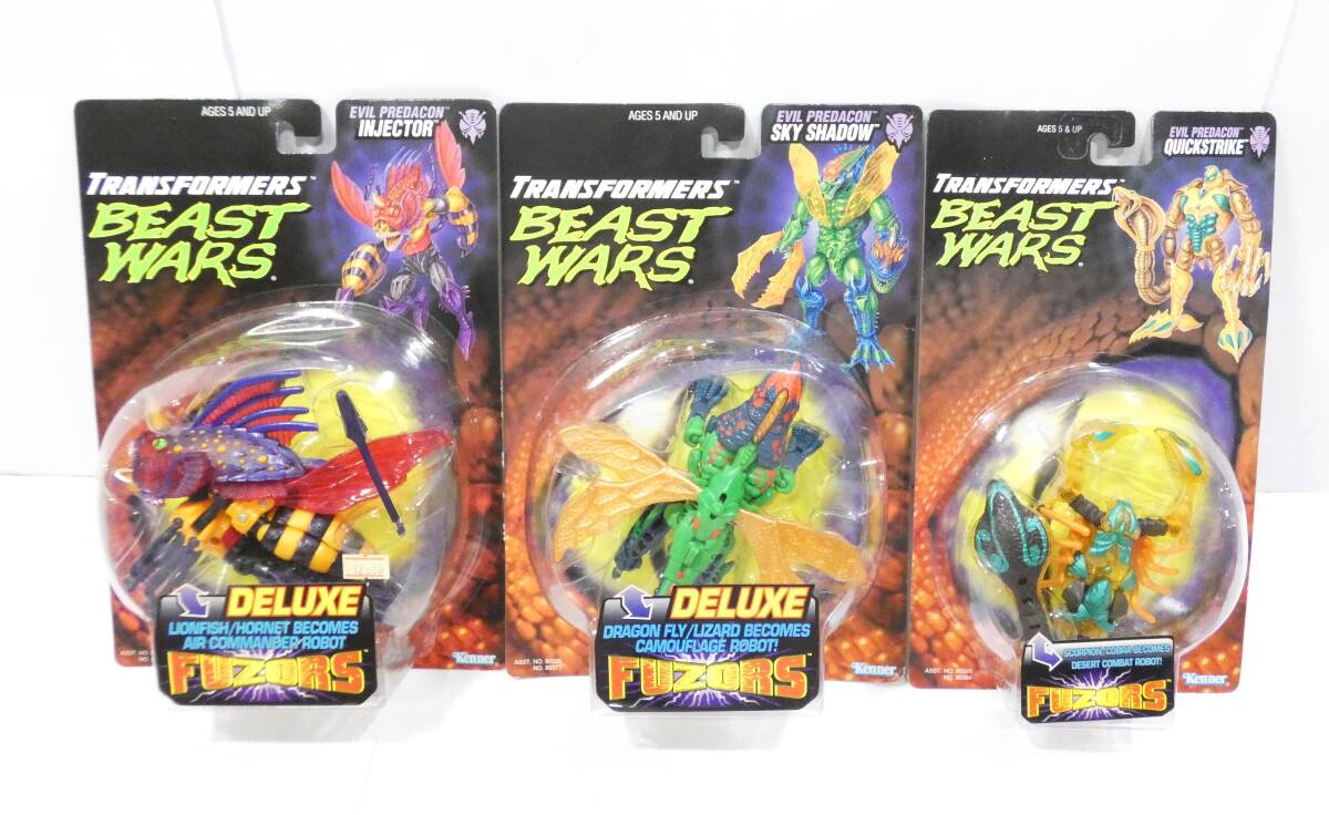 3071T/未開封★トランスフォーマー ビーストウォーズ フューザーズ FUZORS 3点/インジェクター・スカイシャドー・クイックストライク拍卖