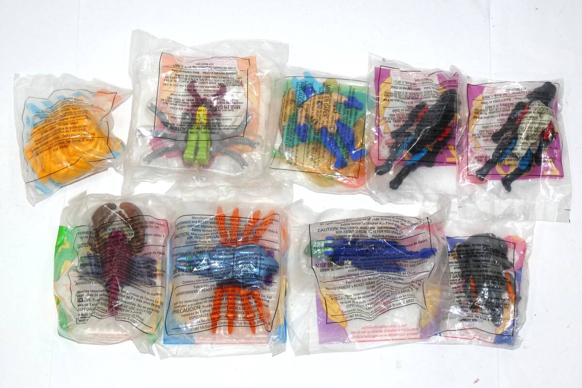3116T/未開封・レア★トランスフォーマー ビーストウォーズ マクドナルド ハッピーセット 当時物 まとめ 9点 ダイノボット他/ミールトイ拍卖
