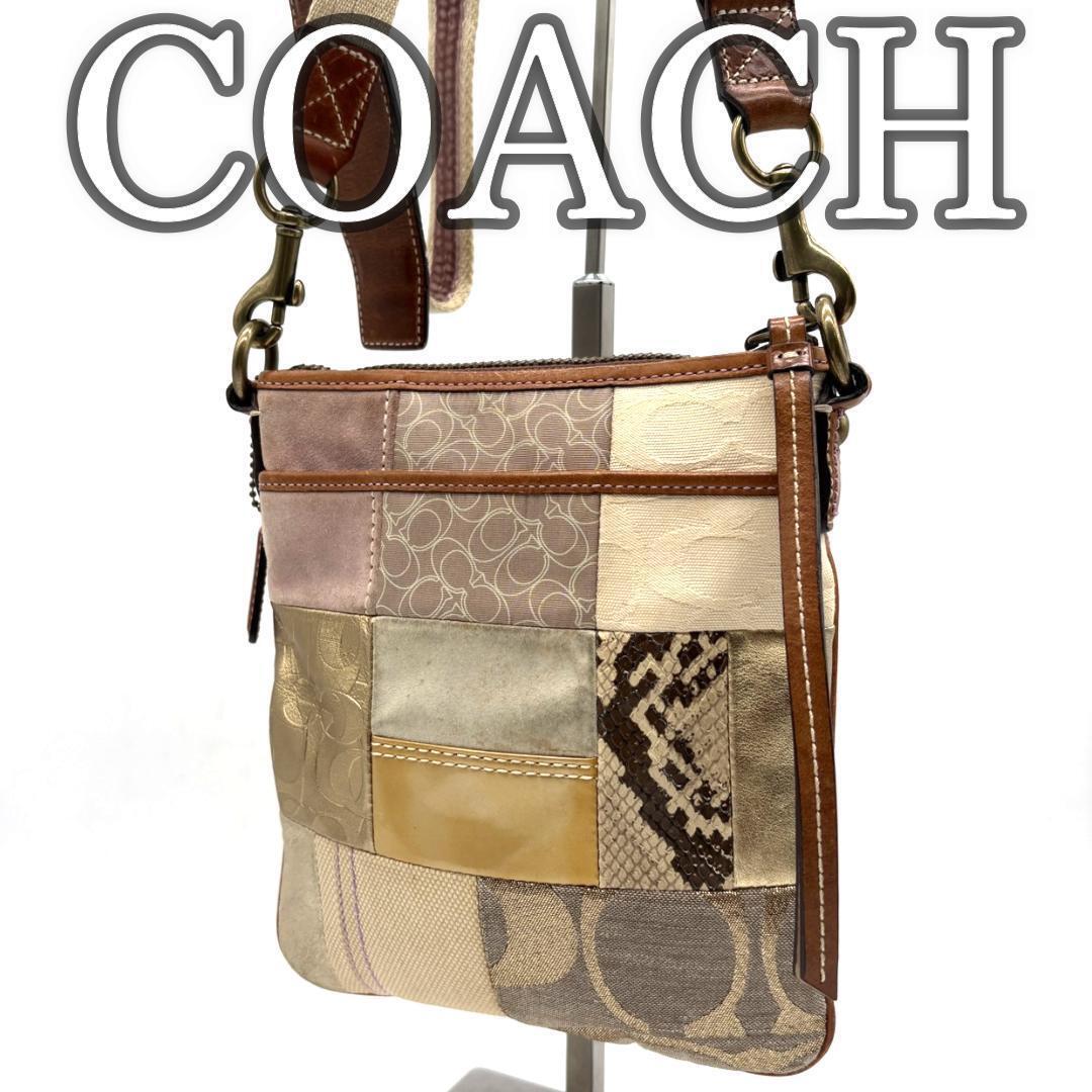 COACH Patchwork Shoulder Bag Y2K Vintage拍卖