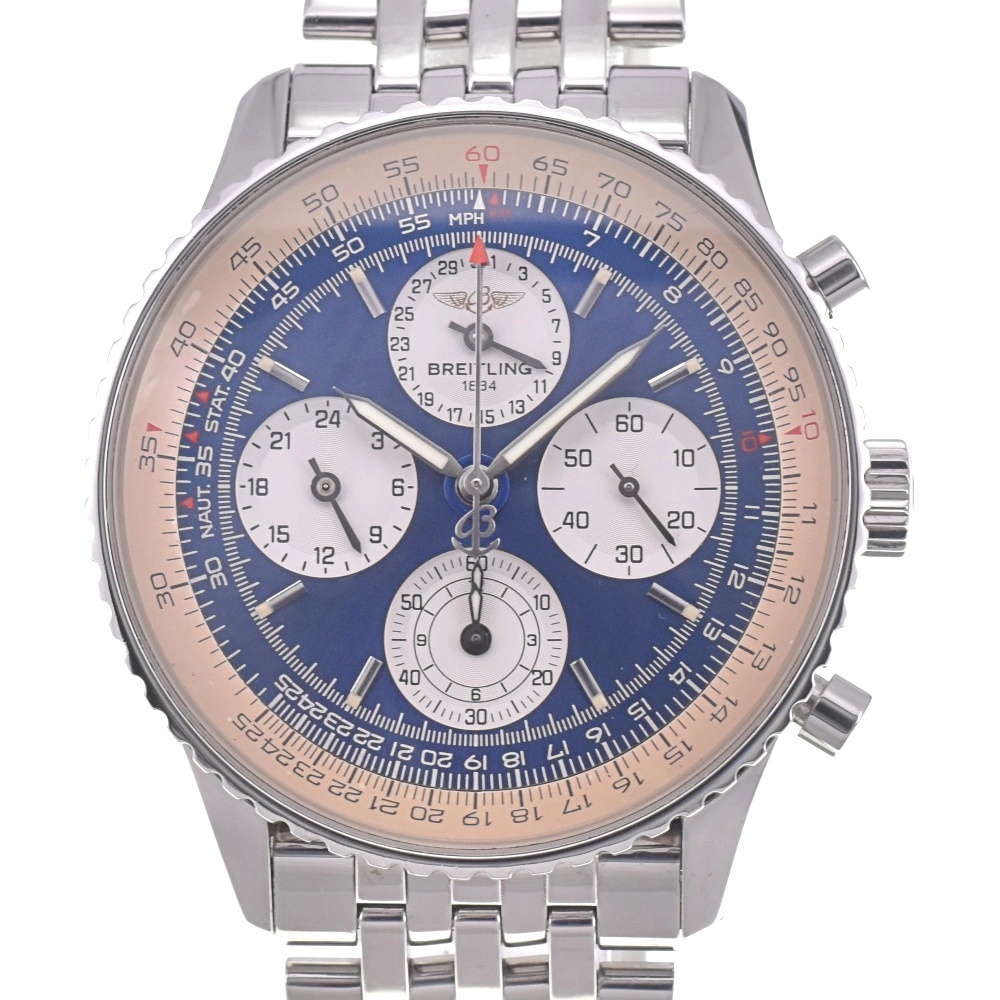 ブライトリング BREITLING A39022 ナビタイマー ツインシックスティ クロノグラフ 自動巻き メンズ 良品 箱・保証書付き L#142965拍卖