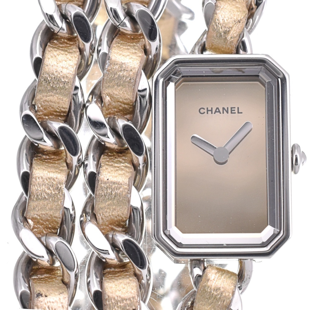 値下 シャネル CHANEL H5583 プルミエール ロック XS 限定品 クォーツ レディース 美品 箱・保証書付き M#140046拍卖