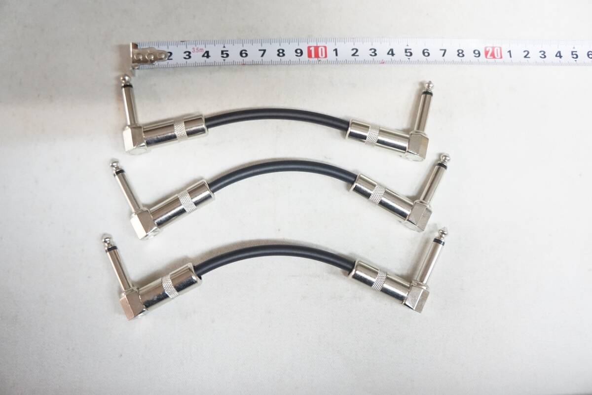 ♪シールドケーブル★約15cm エフェクター接続 /3本セット拍卖