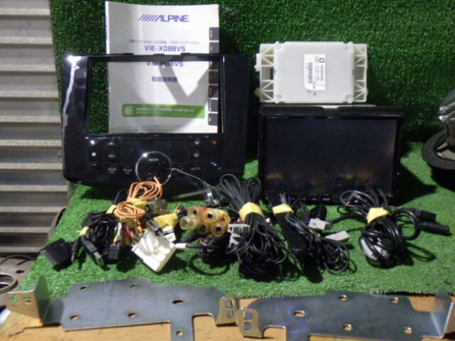 N2410-25 アルパイン VIE-X088VS 8インチHDD 4×4地デジ内蔵ナビ 2015年 専用パネル/取説セット 手渡し不可商品拍卖