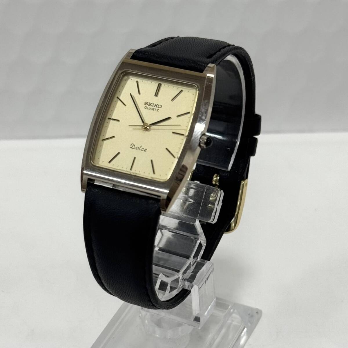 S【1円スタート!稼働品】SEIKO セイコー DOLCE ドルチェ 6030-5320 腕時計 革ベルト クォーツ 中古 詳細不明 ジャンク拍卖