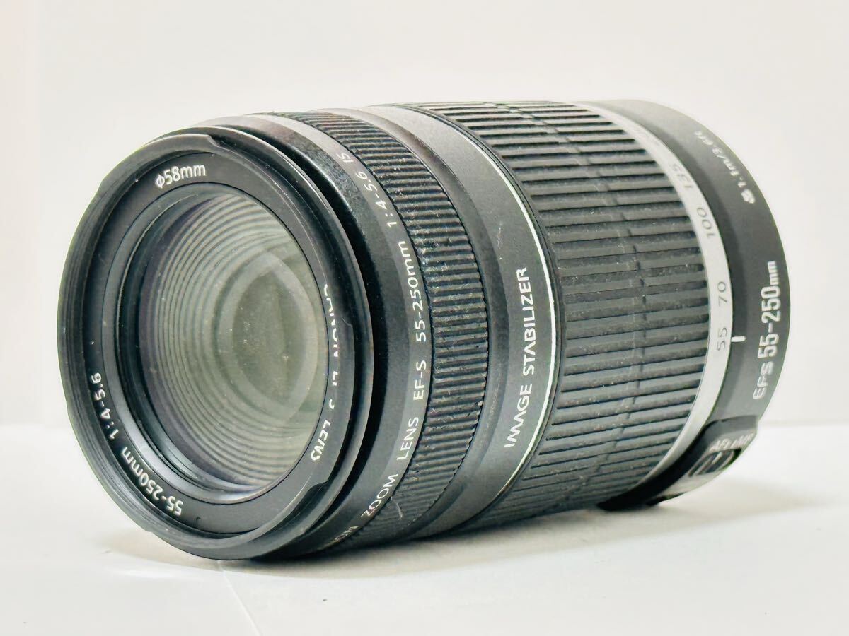 【完動品】 キヤノン CANON EF-S 55-250mm F4-5.6 IS #L-0453拍卖