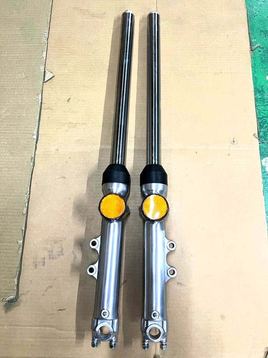 Z1 Z2 フロントフォーク バフ 左右セット/ KZ/ D1 ダブル デイスク KZ900 Z750RS Z1B Z1R Z1A 36π かまぼこ検 美品 BEETキジマ 拍卖
