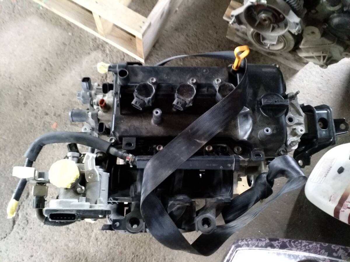 送料着払い!売り切り! SUZUKI スズキ スペーシアカスタム DAA-MK42S エンジン RO6A 2万キロ 要修理拍卖