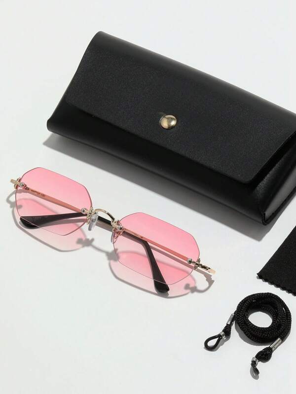 アクセサリー メンズ アイアクセサリー 1個 ユニセックス ミニヘキサゴン ノーリム ビンテージ クラシック メタル ファッション拍卖