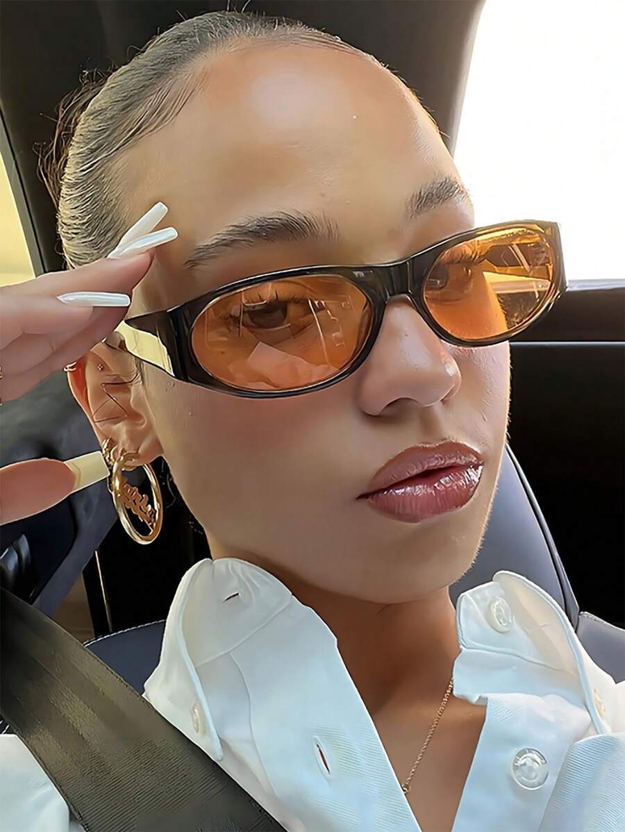 アクセサリー レディース アイアクセサリー 1個 楕円形フレームレディースファッショングラス ビーチアクセサリー レディースサング拍卖