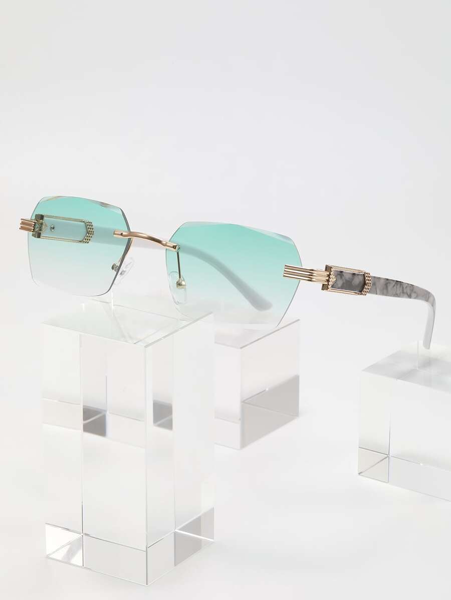 アクセサリー メンズ アイアクセサリー オンブルレンズ リムレス ファッショングラス メンズ ヴィンテージ サングラス アクセサリ拍卖