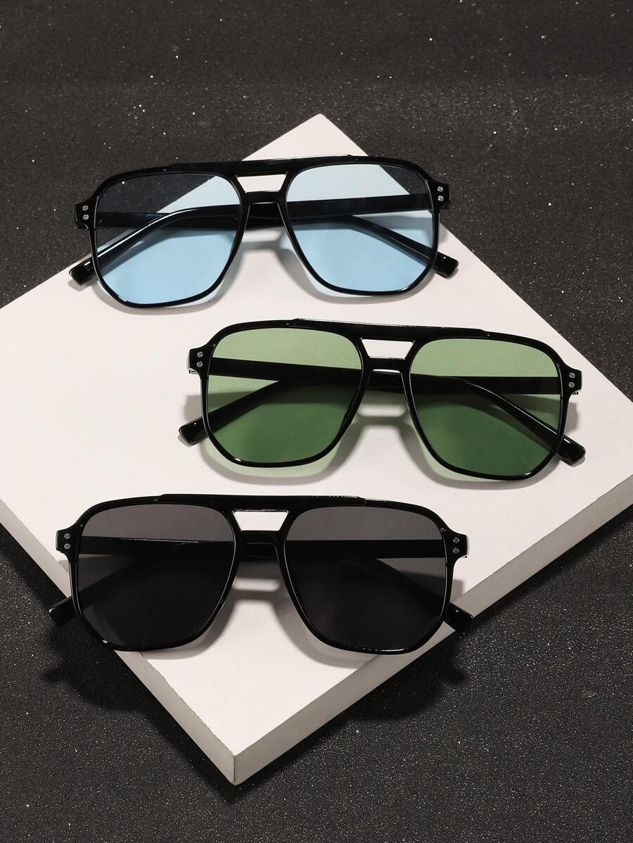 アクセサリー メンズ アイアクセサリー 3個 メンズポリカーボネイトパイロットファッショングラス、ファッショナブルアウトドアトラベ拍卖