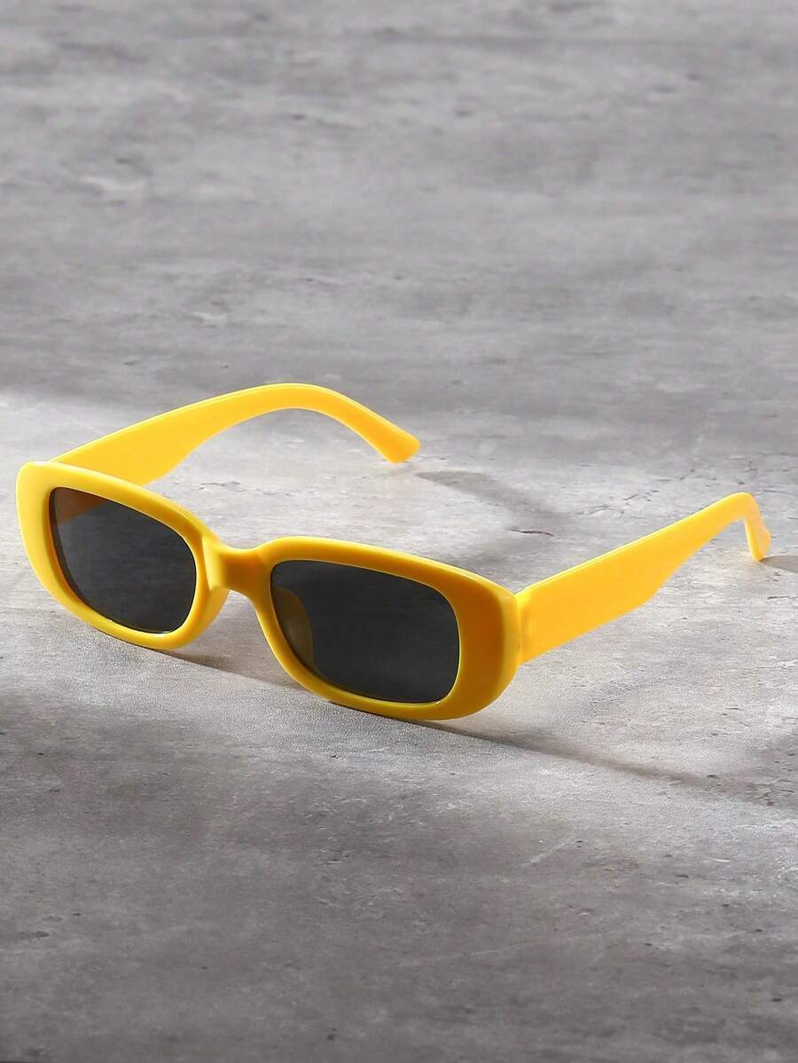 アクセサリー メンズ アイアクセサリー 1個 ユニセックス ファッション レトロ スクエア Y2K ファッショングラス ビーチ、写拍卖