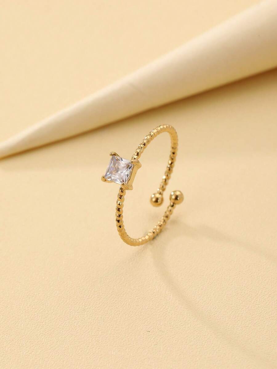 リング レディース リング 1個 新しい ファッション ステンレス鋼 女性用 リング拍卖